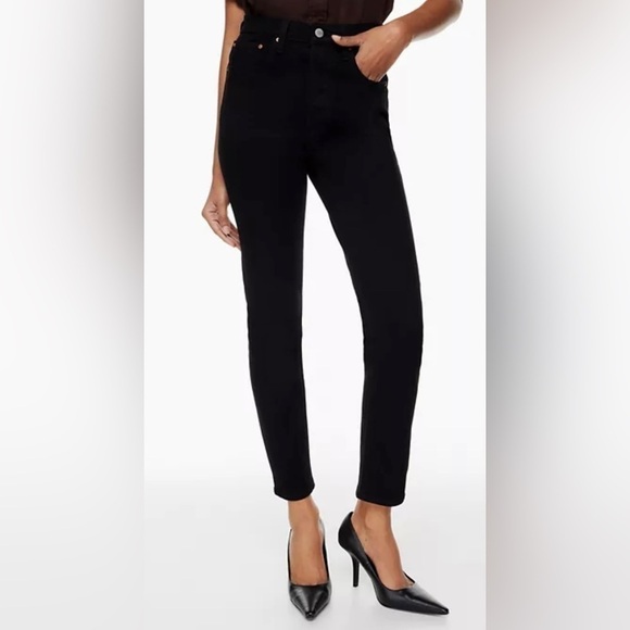Aritzia Denim Forum Yoko High Waist Slim Jeans 24 - Picture 1 of 10